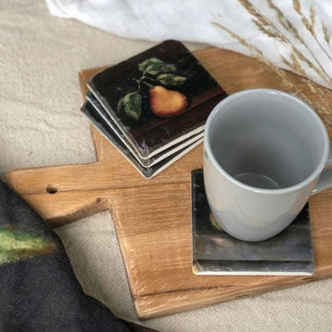 Raphael Pear Coasters ~ 4 Pieces