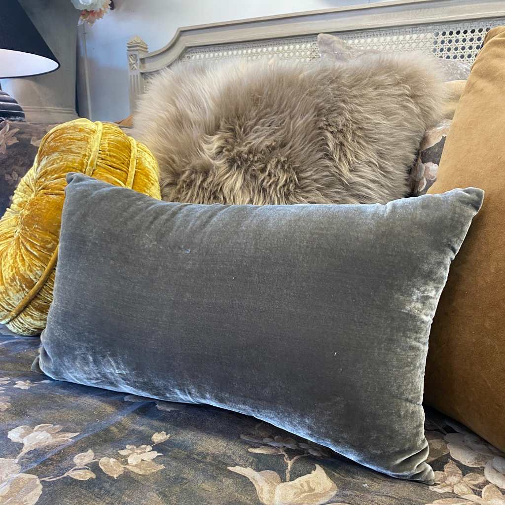 Velvet and 100% Cotton Cushion