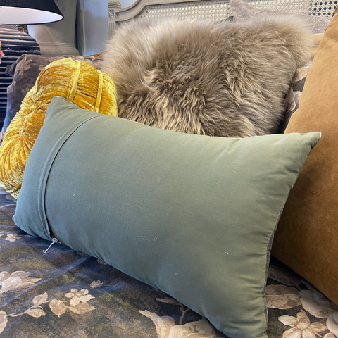 Velvet and 100% Cotton Cushion