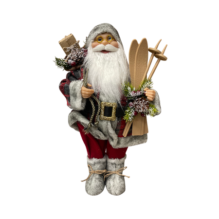 Standing Santa in Tartan