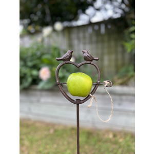 Bird Feeder Heart On Stick 94cm