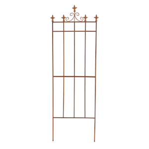 Cast Iron Plant Support 2D Fleur-de-lis 54x165cm