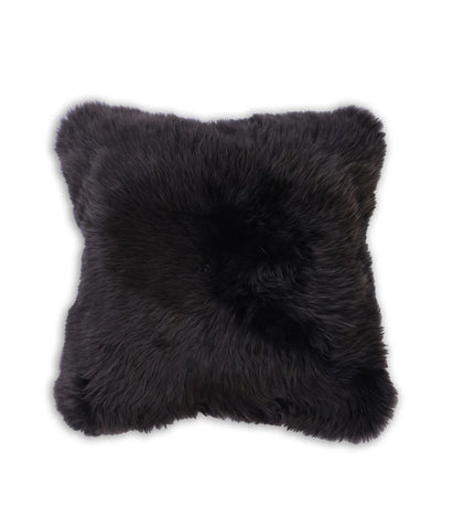 New Zealand Wool Sheepskin Cushion ~ Chocolate