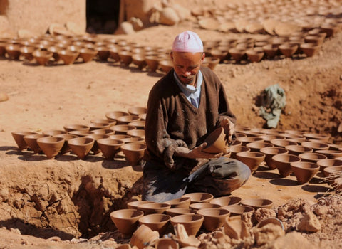 Tamegroute Plate ~ 20cm GOLD