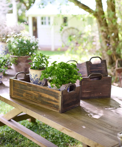 Rustic Planter Boxes (SET 3)