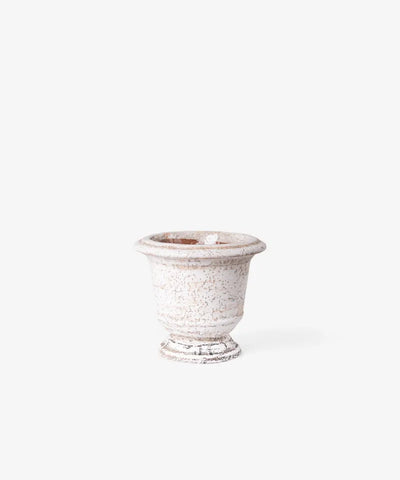 Urn Planter Rustic White ~ Small