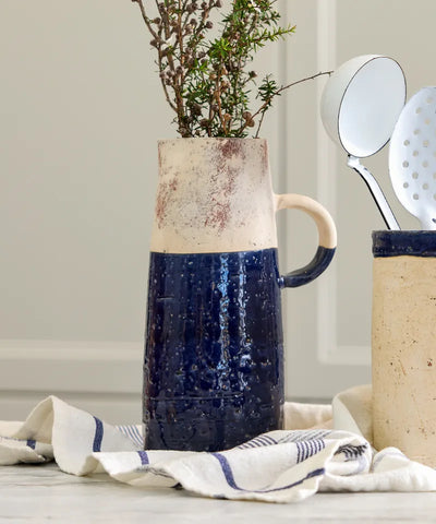 Monte Terracotta Jug Dark Blue