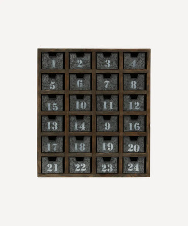 Rustic Wall Shelf with Drawers