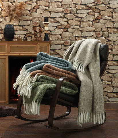 New Zealand Wool Throw ~ Slate