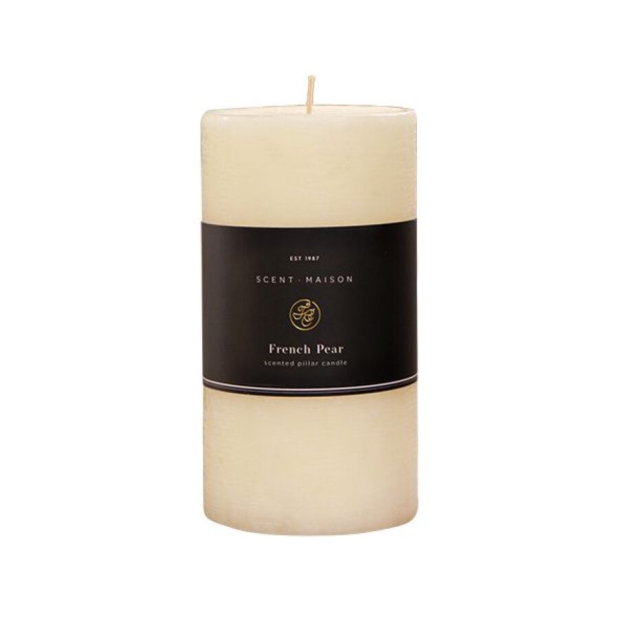 French Country Maison Pillar Candle French Pear 3X6″