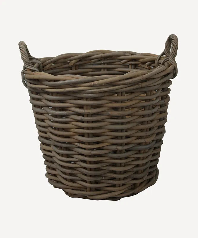 Round Lined Manufactured Wood Basket August Grove® Size: 7 H x 12 W x 12  D - Yahoo Shopping
