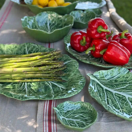 Melamine Cabbage Leaf Large Platter 30cm