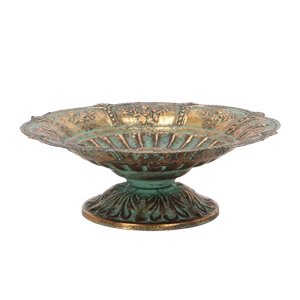 Aged Metal Bowl 23cm