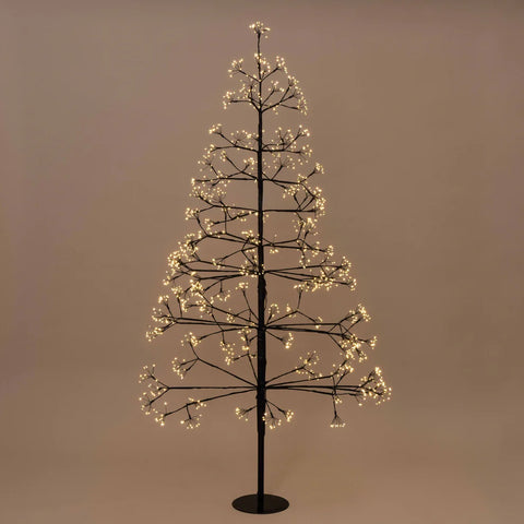 Black Frankfurt Starburst LED Tree ~ Tall