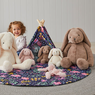 Jiggle & Giggle Taupe Bunny ~ Small