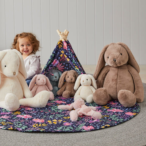 Jiggle & Giggle Taupe Bunny ~ Small