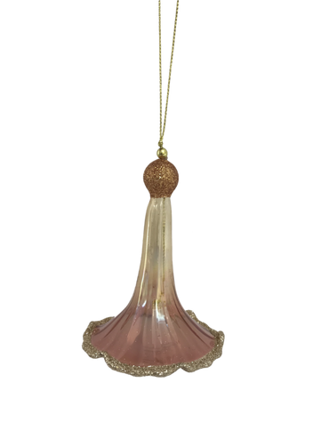 Brown Glass Flower Hanger