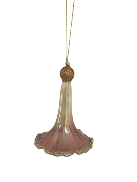 Brown Glass Flower Hanger