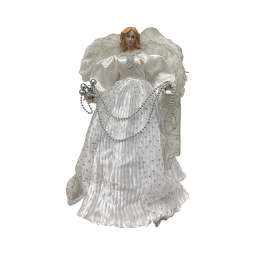 Tree Top Angel in White SIlver