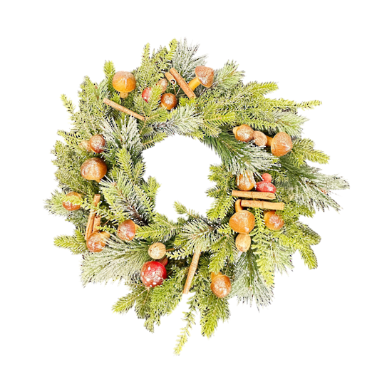 Mushroom, Pine & Cinnamon Wreath