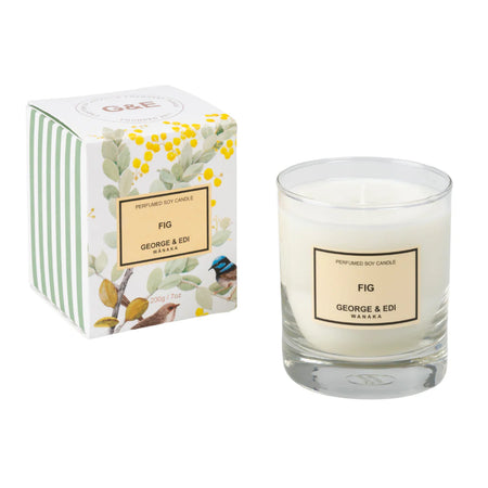 George & Edi Perfumed Soy Candle ~ Fig