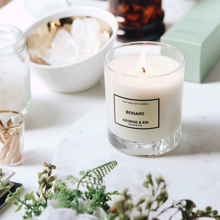 George & Edi Perfumed Soy Candle ~ Bogart