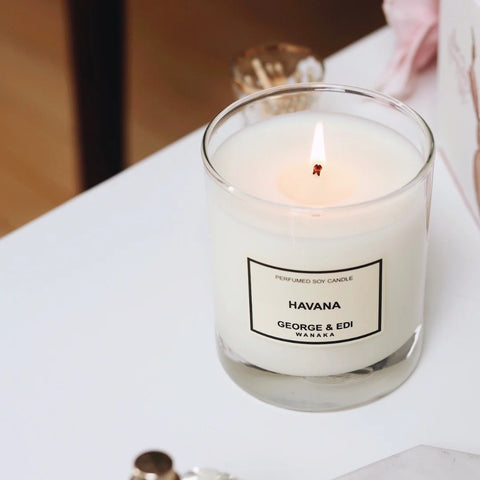 George & Edi Perfumed Soy Candle - Havana