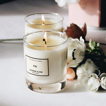 George & Edi Perfumed Soy Candle ~ Fig