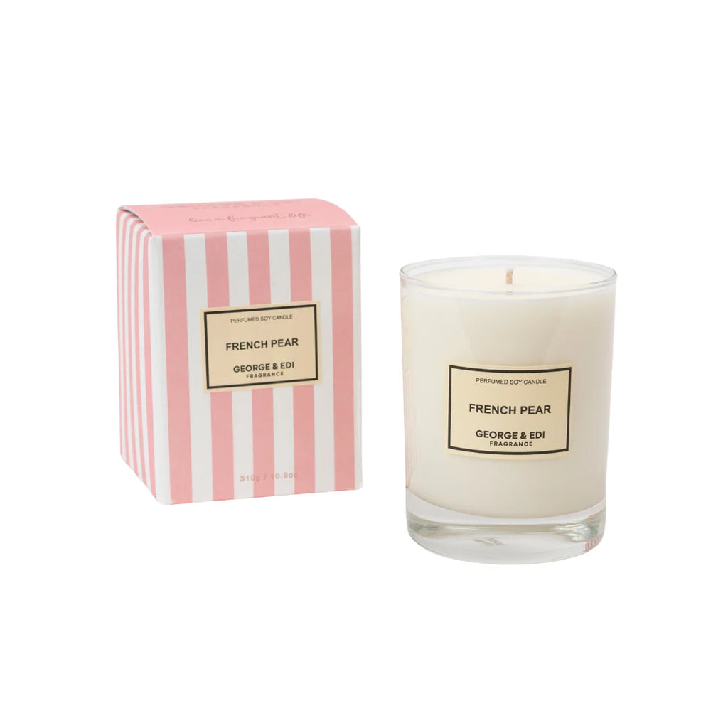 George & Edi Perfumed Soy Candle - French Pear
