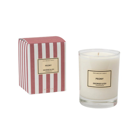 George & Edi Perfumed Soy Candle ~ Peony