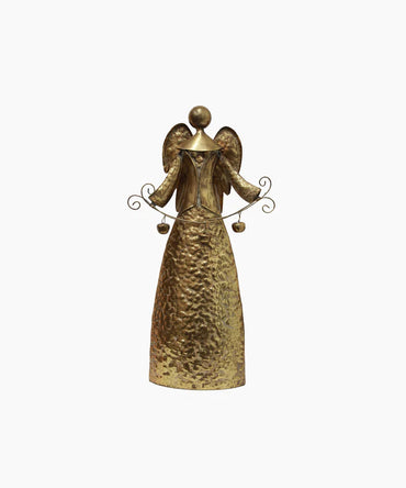 Ellie Angel Holding Bells Gold