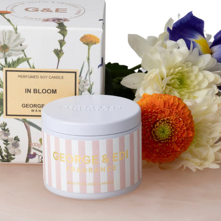 George & Edi Mini Candle in a Tin - In Bloom