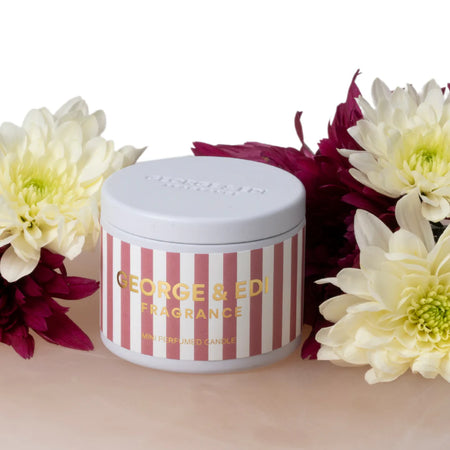 George & Edi Mini Candle in a Tin - Peony
