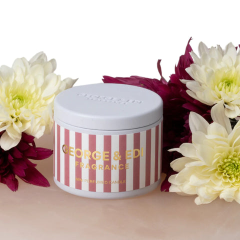 George & Edi Mini Candle in a Tin - Peony
