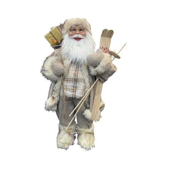 Beige Santa Carrying Presents