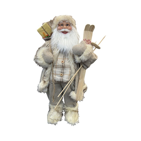 Beige Santa Carrying Presents
