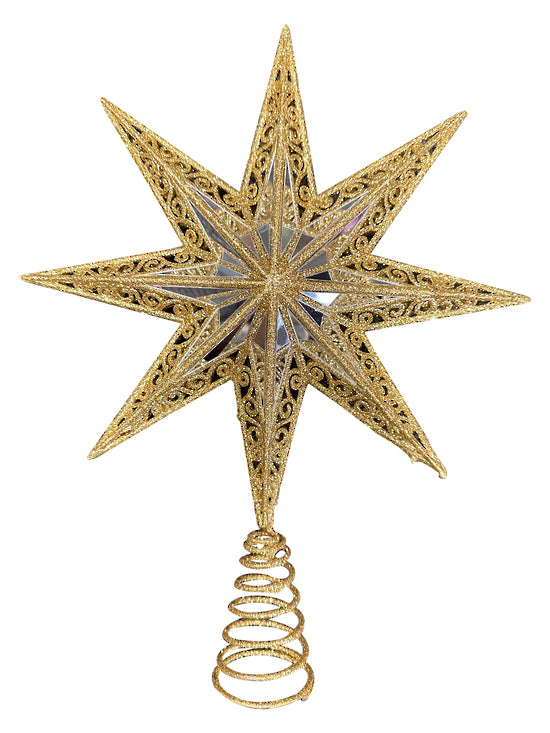 Gold Morning Star Tree Topper