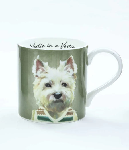 Westie in a Vestie Mug