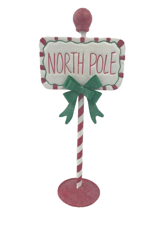 NORTH POLE CANDY SIGN