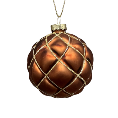 Brown with Gold Diamond Ball