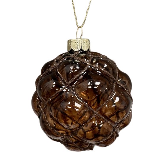 Brown Glass Bubble Ball