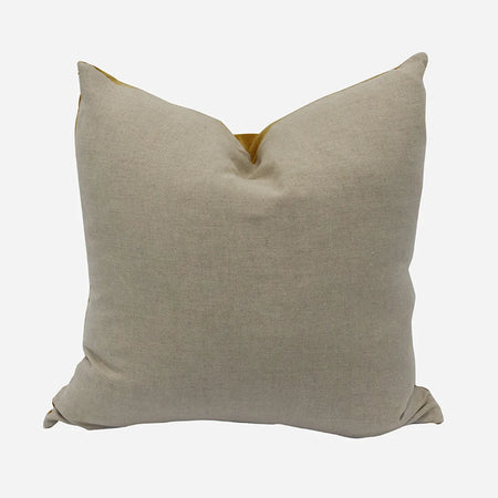 Mustard Linen with Natural Linen Back