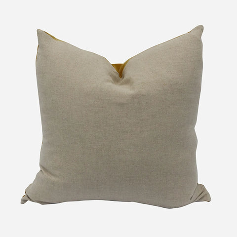 Mustard Linen with Natural Linen Back