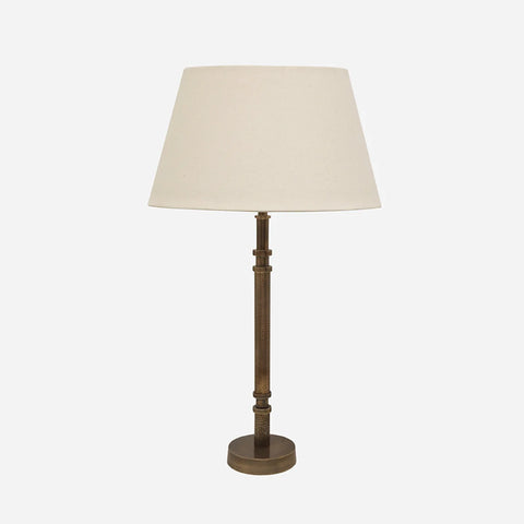 Candle Lamp Base in Brass Finish