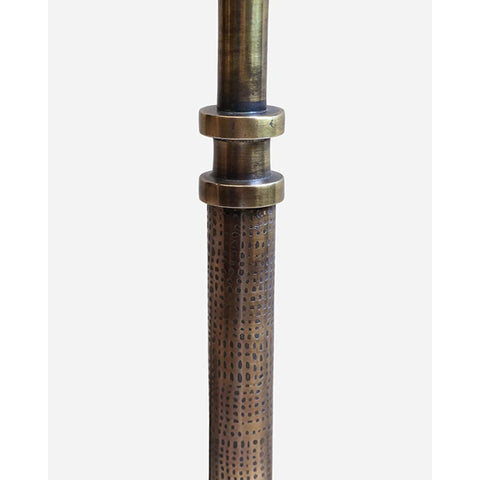 Candle Lamp Base in Brass Finish