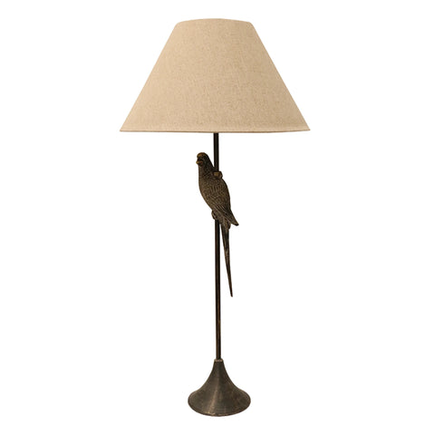 Beige Woven Linen Lampshade - 41cm