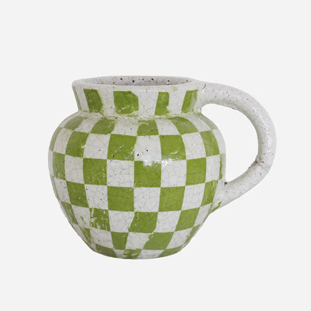 Lime Checker Jug