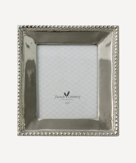 Beaded Nickel Rectangle Photoframe 3x4"