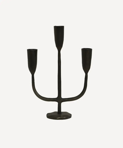 Dax 3 Light Black Candlestand