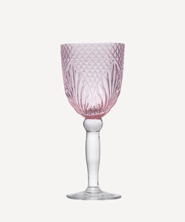 Vintage Pink Goblet ~ Set of 4